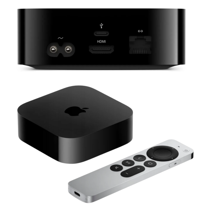 テレビ Apple TV 4K Wi-Fi + Ethernet 128GB Odtwarzacz multimedialny Apple TV 4K WiFi + Ethernet 128GB HDMI